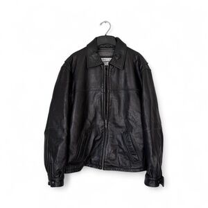 Wilsons Leather Pelle Studio Insulated Bomber Jacket Black Size L